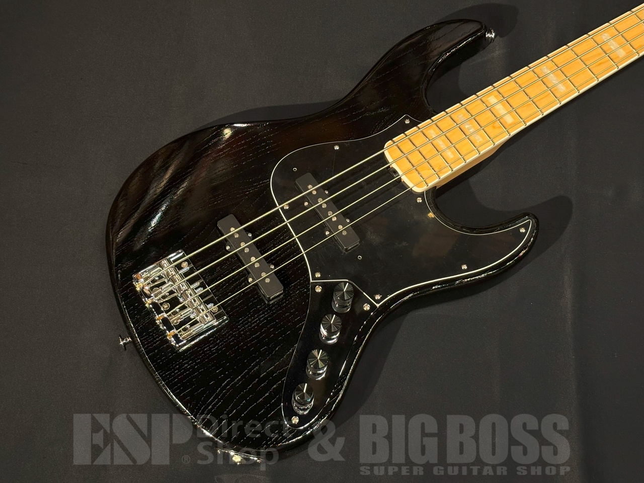 ベース EDWARDS E-AMAZE-AS-4/M (Solid Black) EDWARDS E-AMAZE-AS-4/M SLBK (Solid Black)｜ミュージックランドKEY