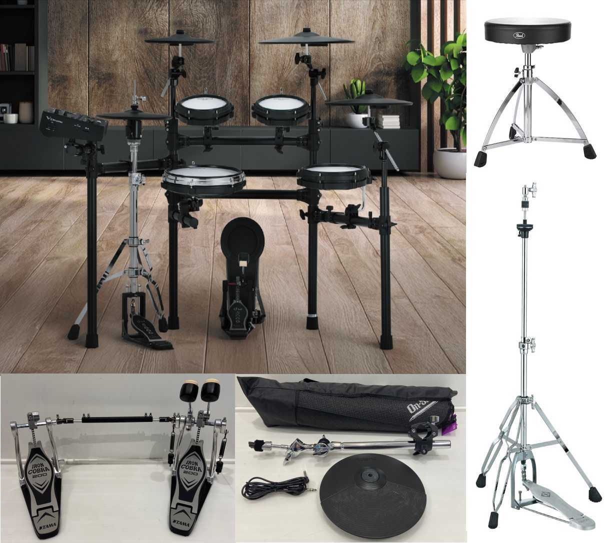 Roland 【1セットのみ】 TD513SC-S ツインペダル マット HHスタンド