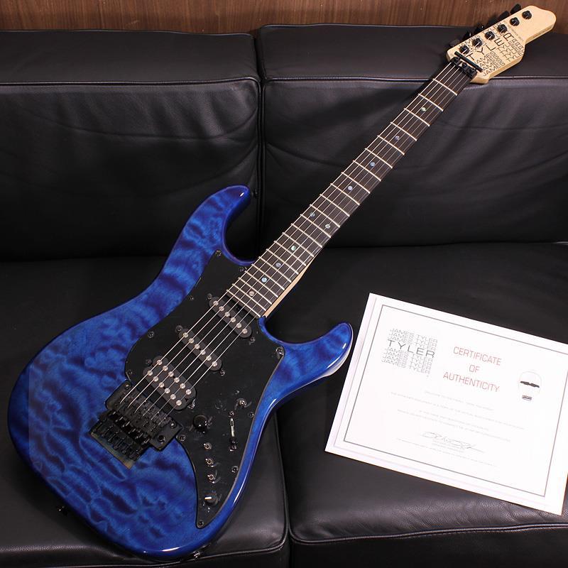 James Tyler Studio Elite Quilted Maple Top Transparent Royal Blue