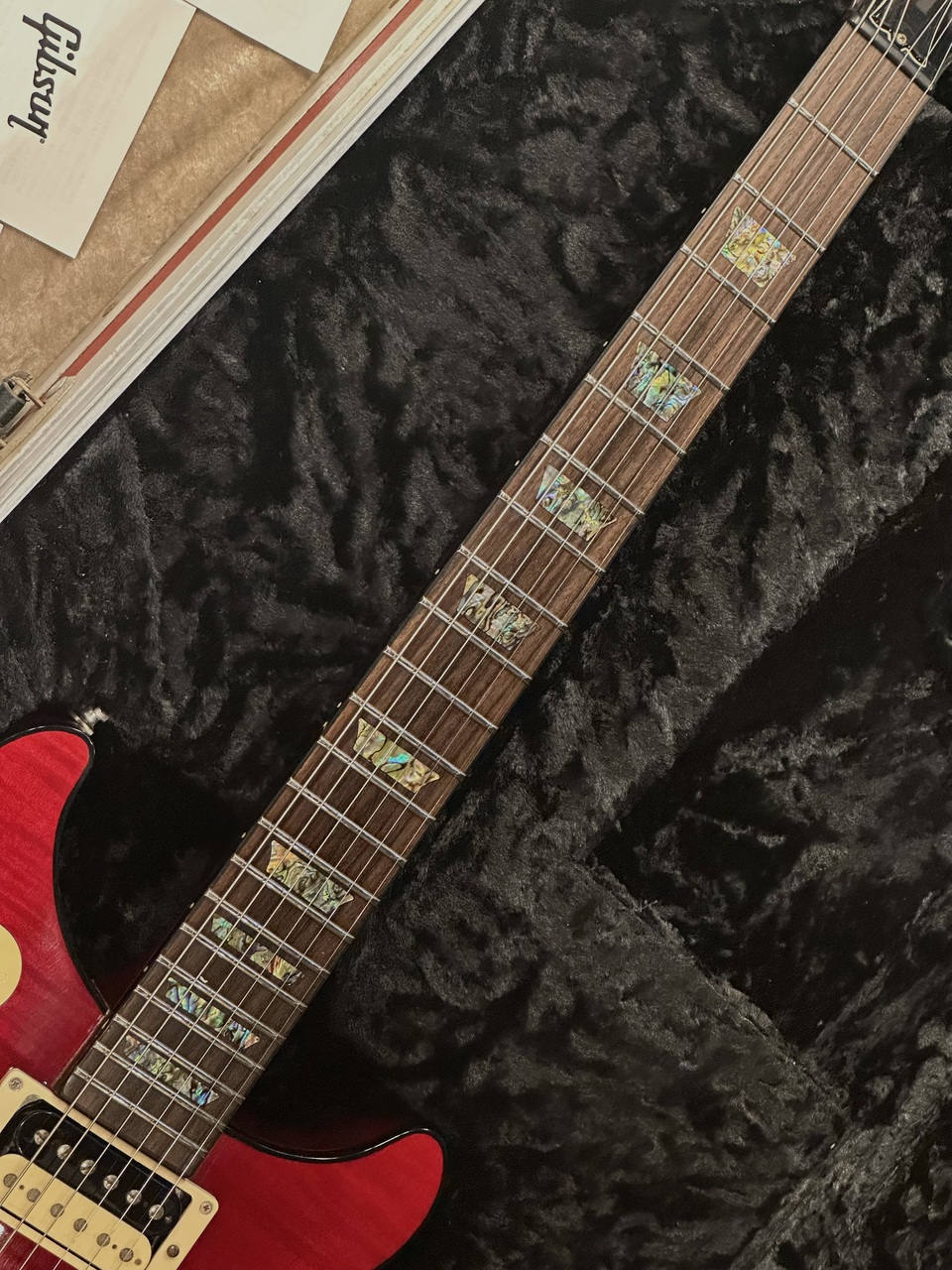 Gibson Custom Shop Tak Matsumoto DC 1pc Flame Top Cherry Red 2006