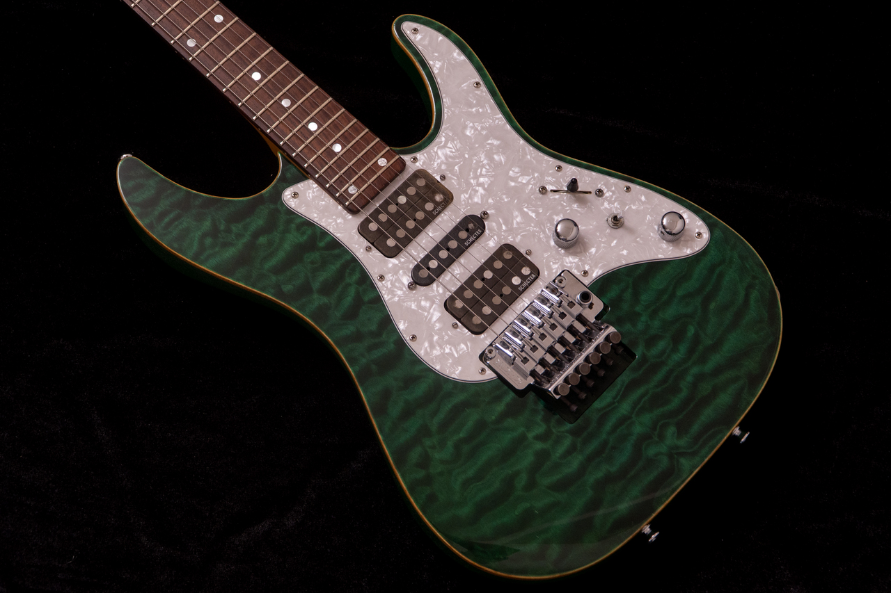 SCHECTER SD-II-24-AS/R See-Thru Green 2011 3.82kg #SA1102030