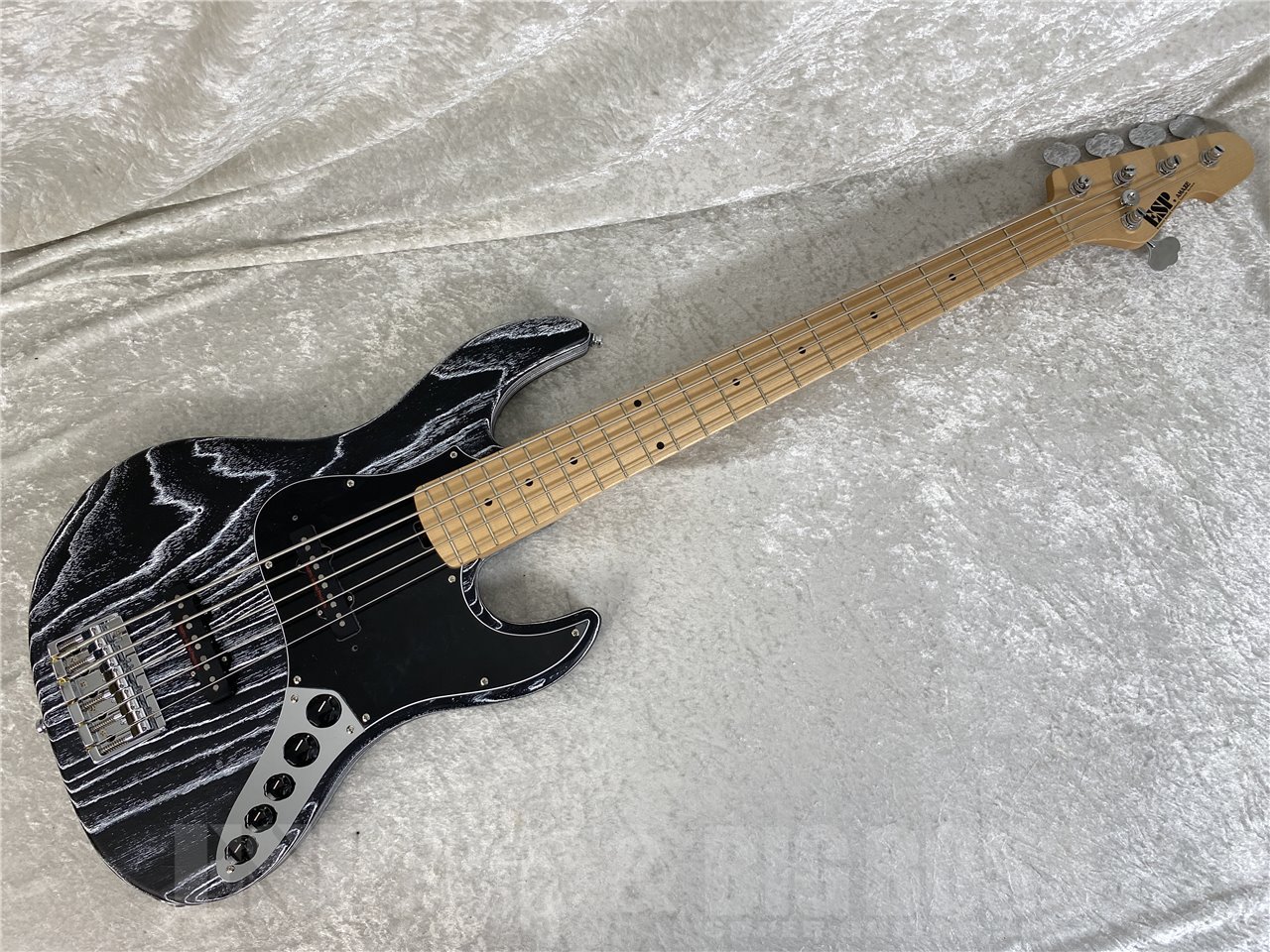 ESP AMAZE-AS-5(Black w/White Filler)（新品/送料無料）【楽器検索