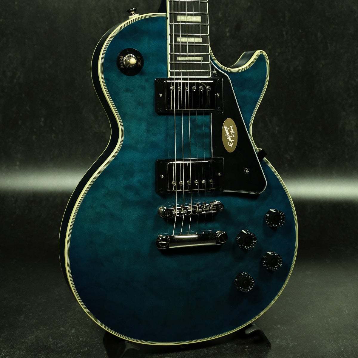 Epiphone Inspired by Gibson Les Paul Custom Quilt Viper Blue