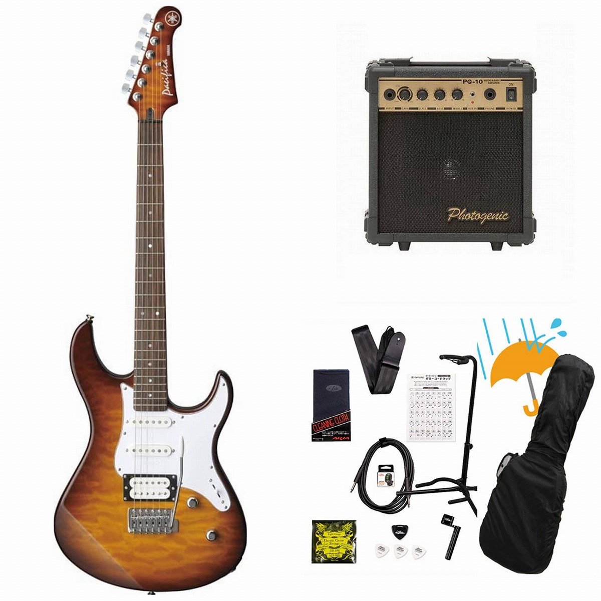 YAMAHA PACIFICA212VQM TBS(タバコブラウンサンバースト)パシフィカ PG