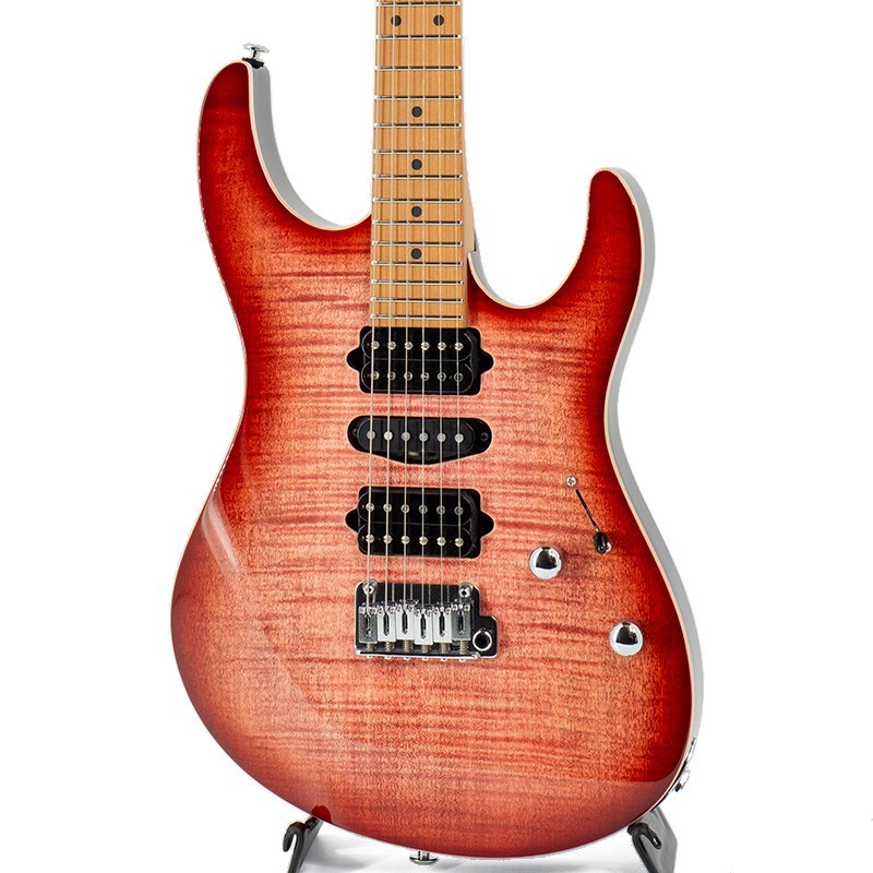 Suhr Modern Plus Roasted Maple Fingerboard (Faded Trans Wine Red 