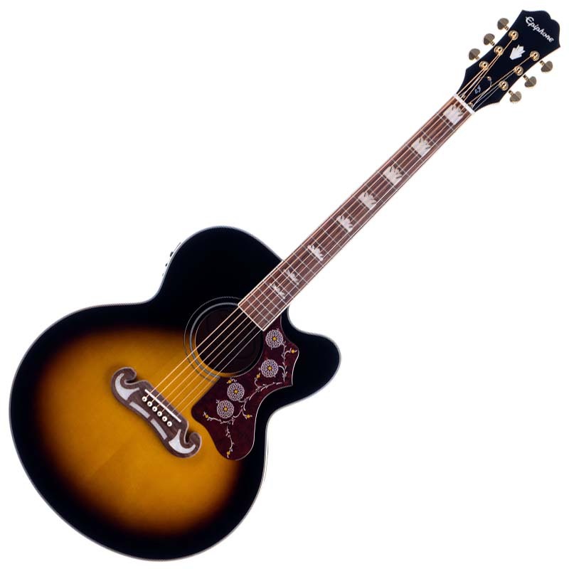 Epiphone J-200EC Studio Vintage Sunburst（新品）【楽器検索