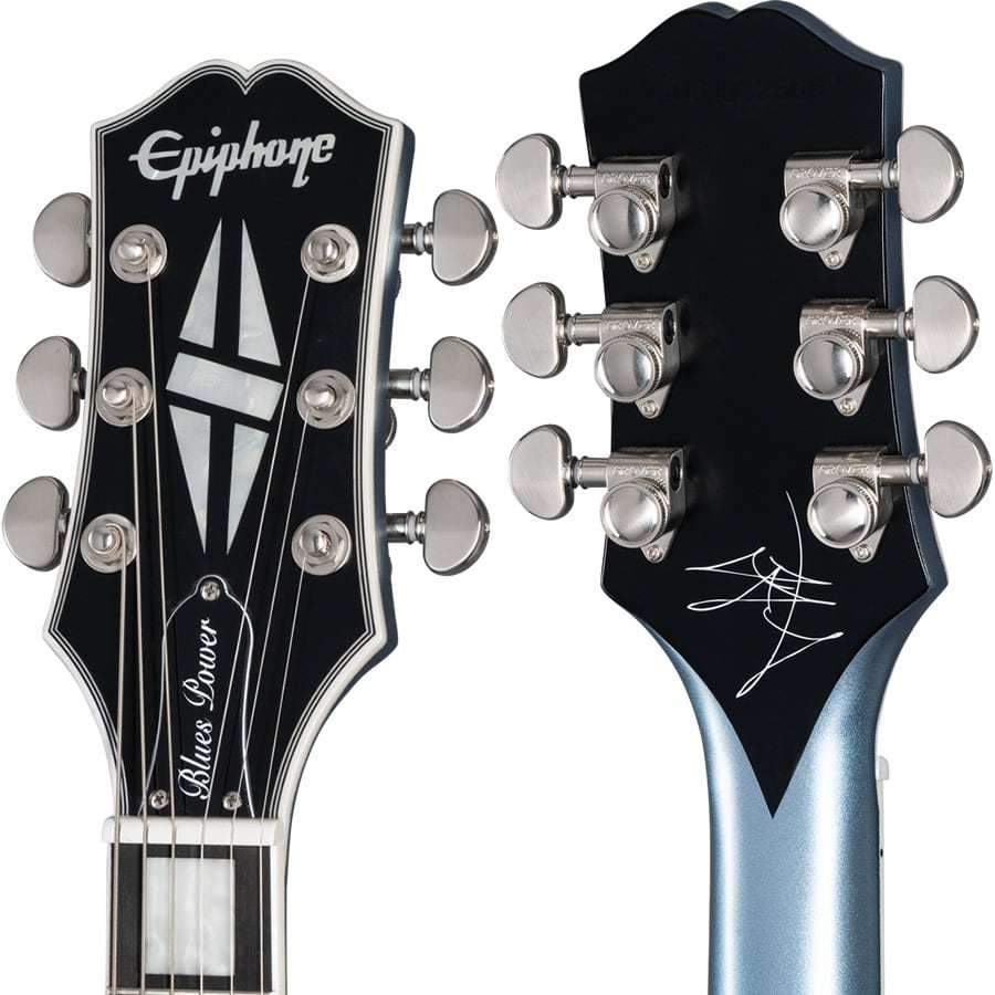 ギター Epiphone Les Paul Custom  Pelham Blue Epiphone Jared James Nichols Blues Power Les Paul Custom