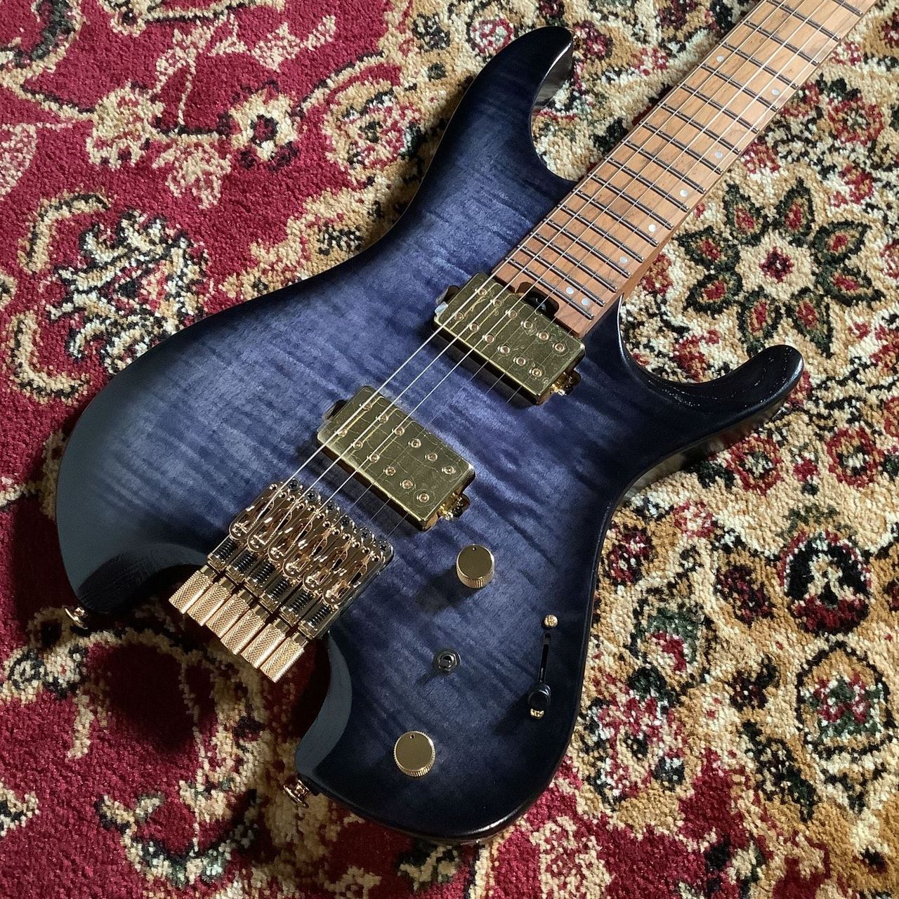 黒ラメ　ディズニー色々4段のお重箱★レア★★ Ibanez Q52FMG DRL (Deep Twilight Burst Low Gloss) 【現物写真