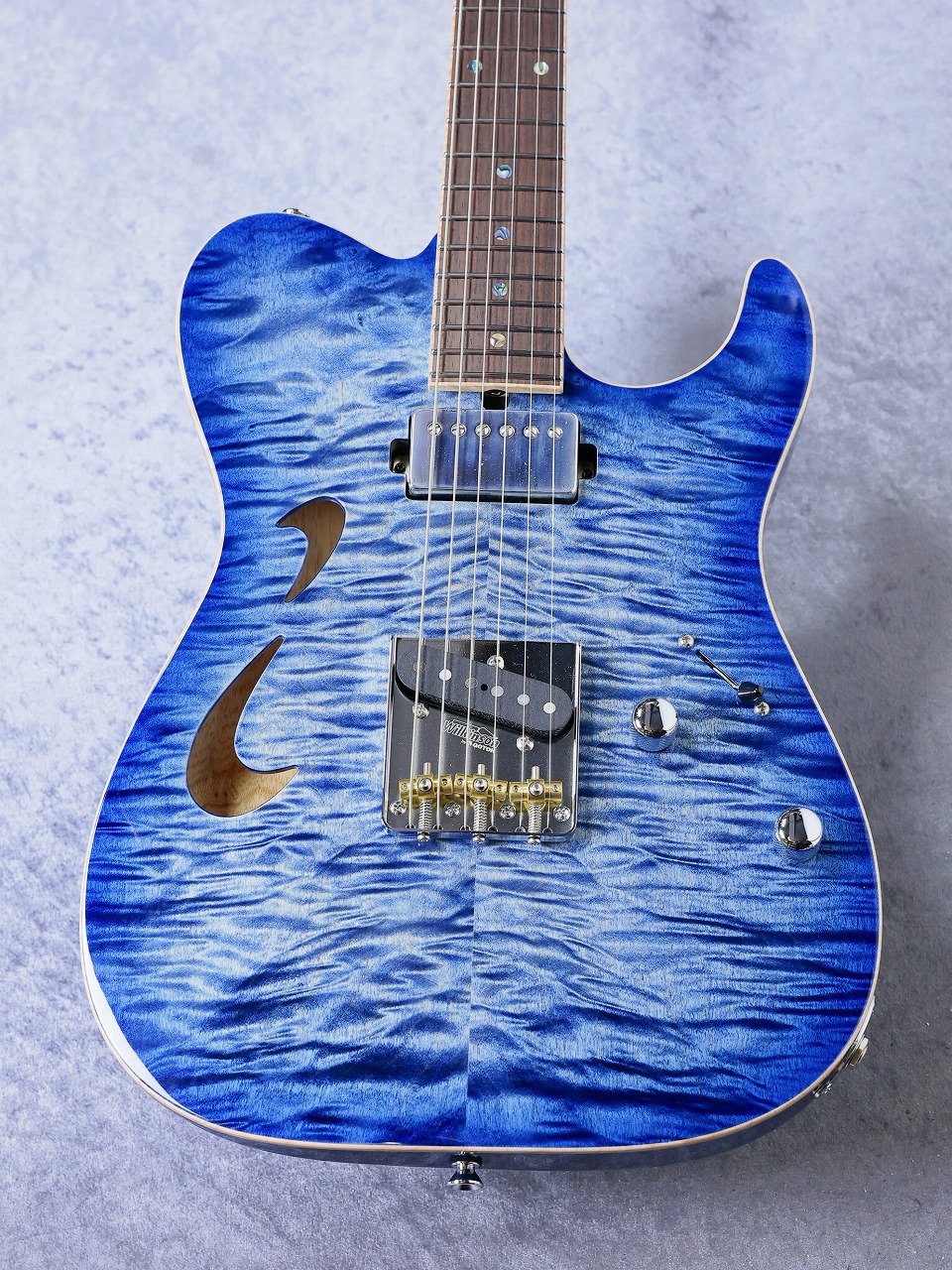 T's Guitars DTL-Hollow 22 ~ Trans Blue Denim Burst ~[約2.74