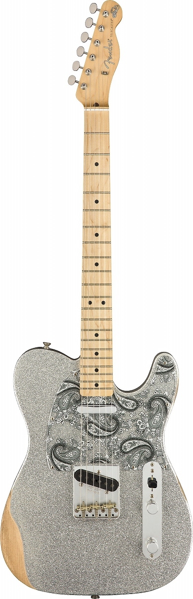 Fender Brad Paisley Road Worn Telecaster Maple Fingerboard Silver  