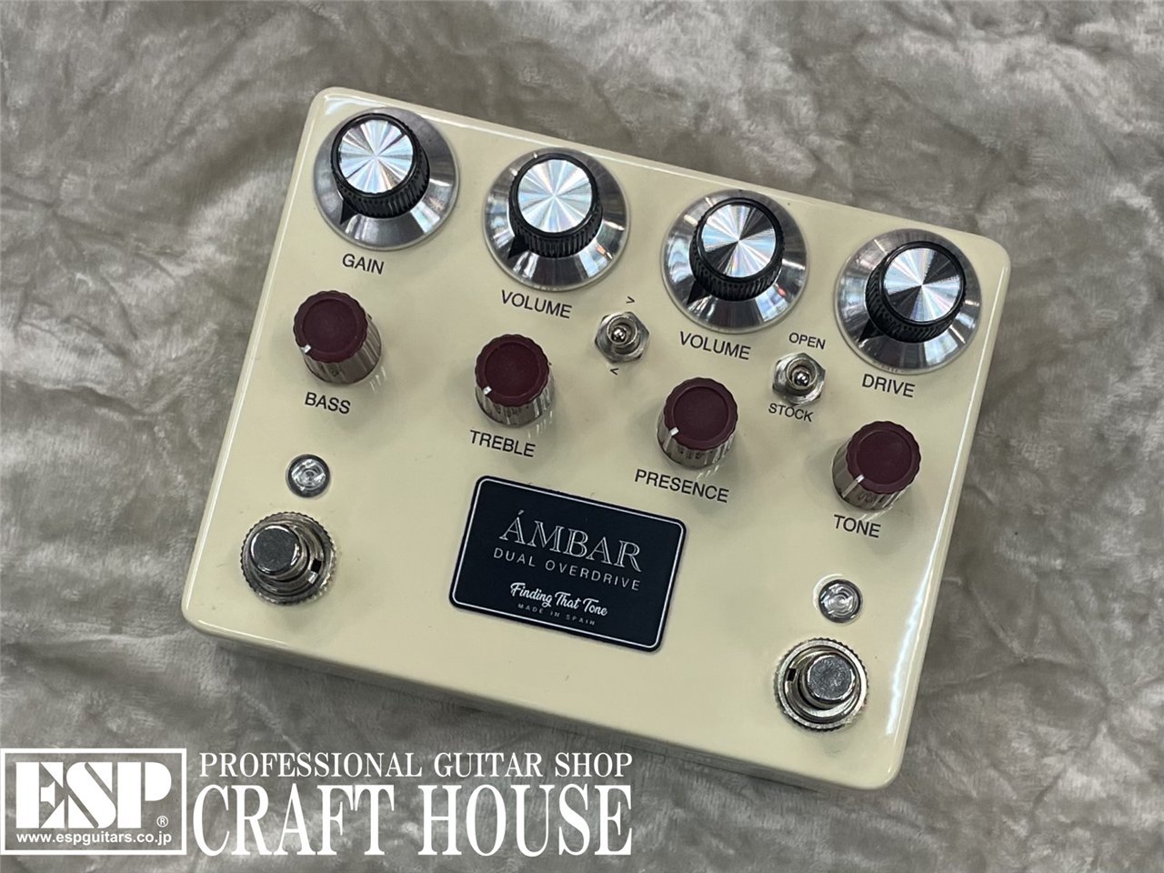 Finding That Tone ÁMBAR -Dual Overdrive- / Vintage White