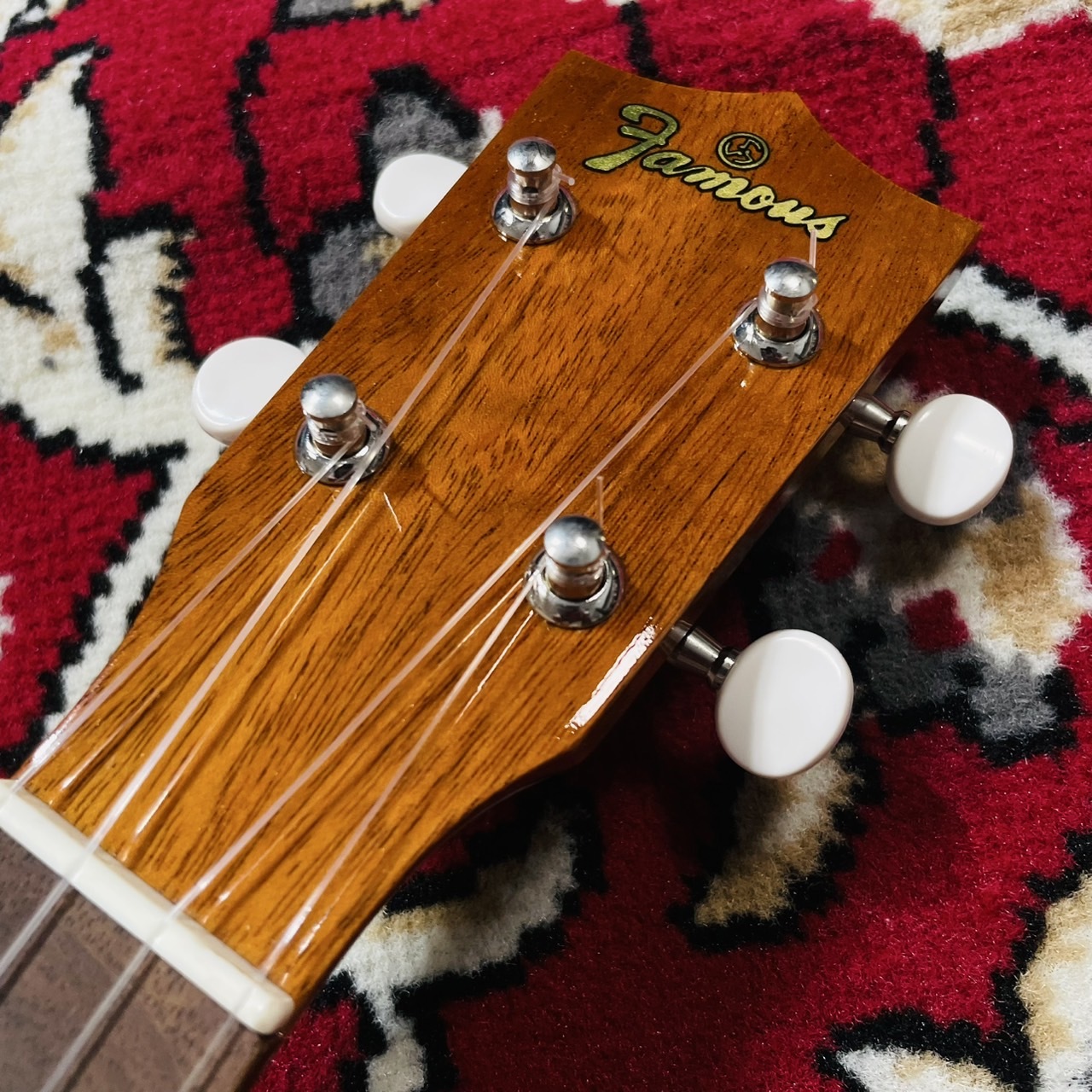 Famous FC-5G コンサートウクレレ ハワイアンコア ギアペグ 日本製FC5G