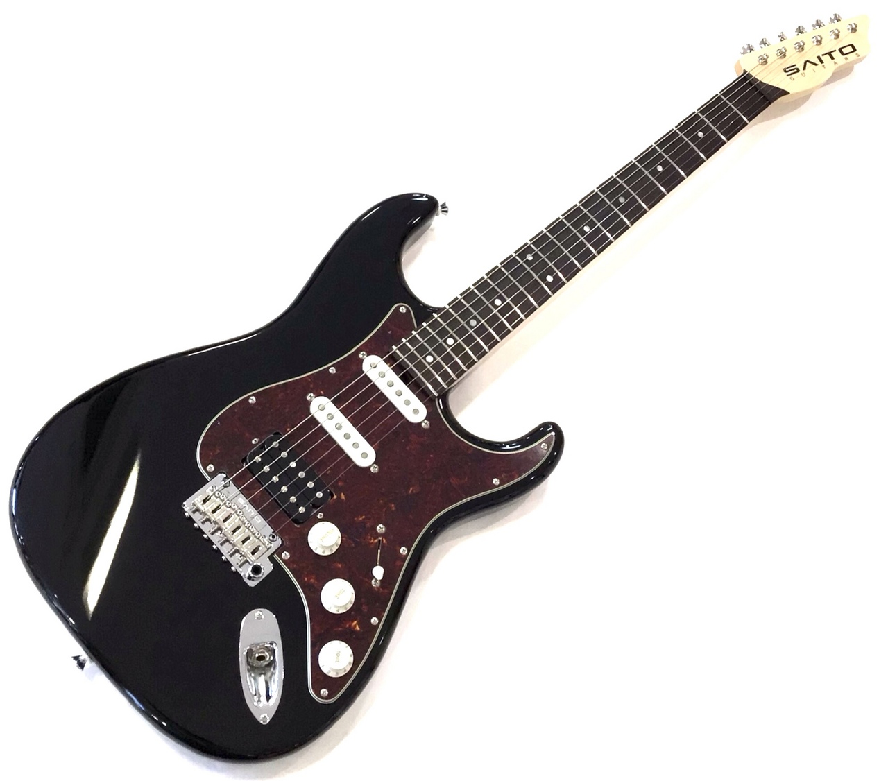 SAITO GUITARS S-622CS Heritage / BLK / Tortoise Pickguard【極薄