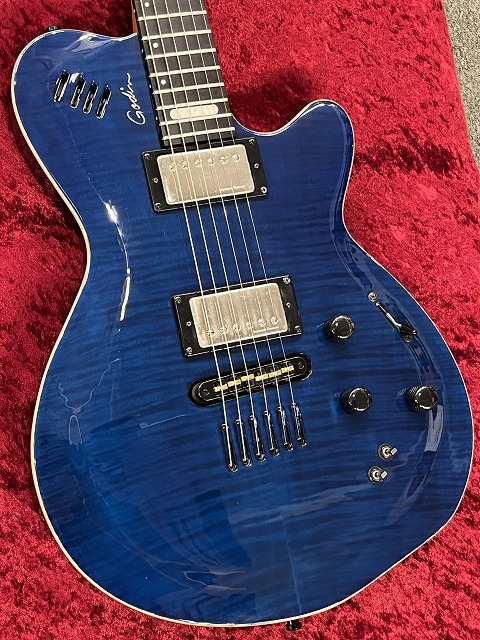 Godin LGXT エレキギター ブルー ギグバッグ付き ピエゾ出音不良あり。 Godin LGXT エレキギター ブルー ギグバッグ付き ピエゾ出音不良