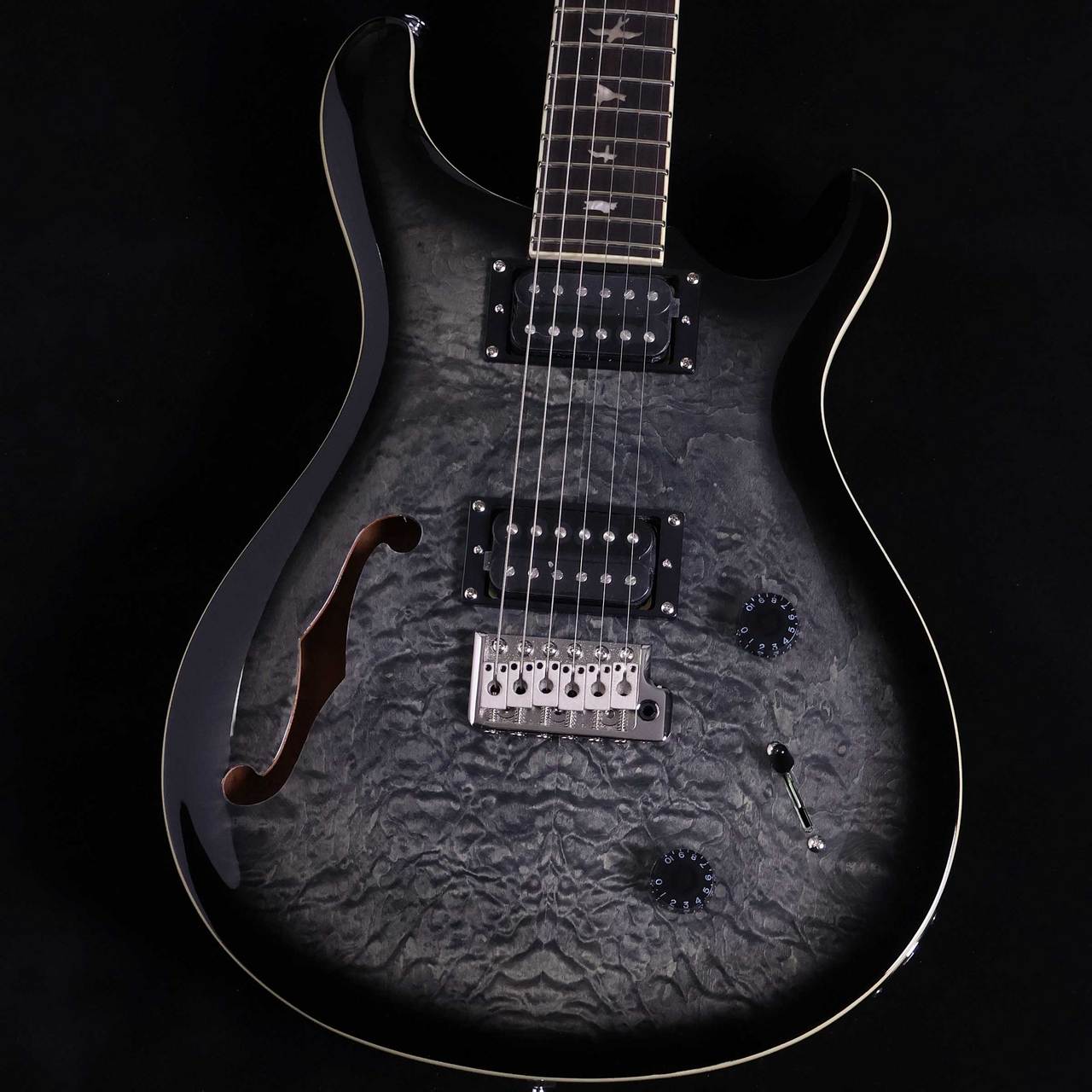 Paul Reed Smith(PRS) SE Custom22 Semi Hollow Quilt Charcoal Burst