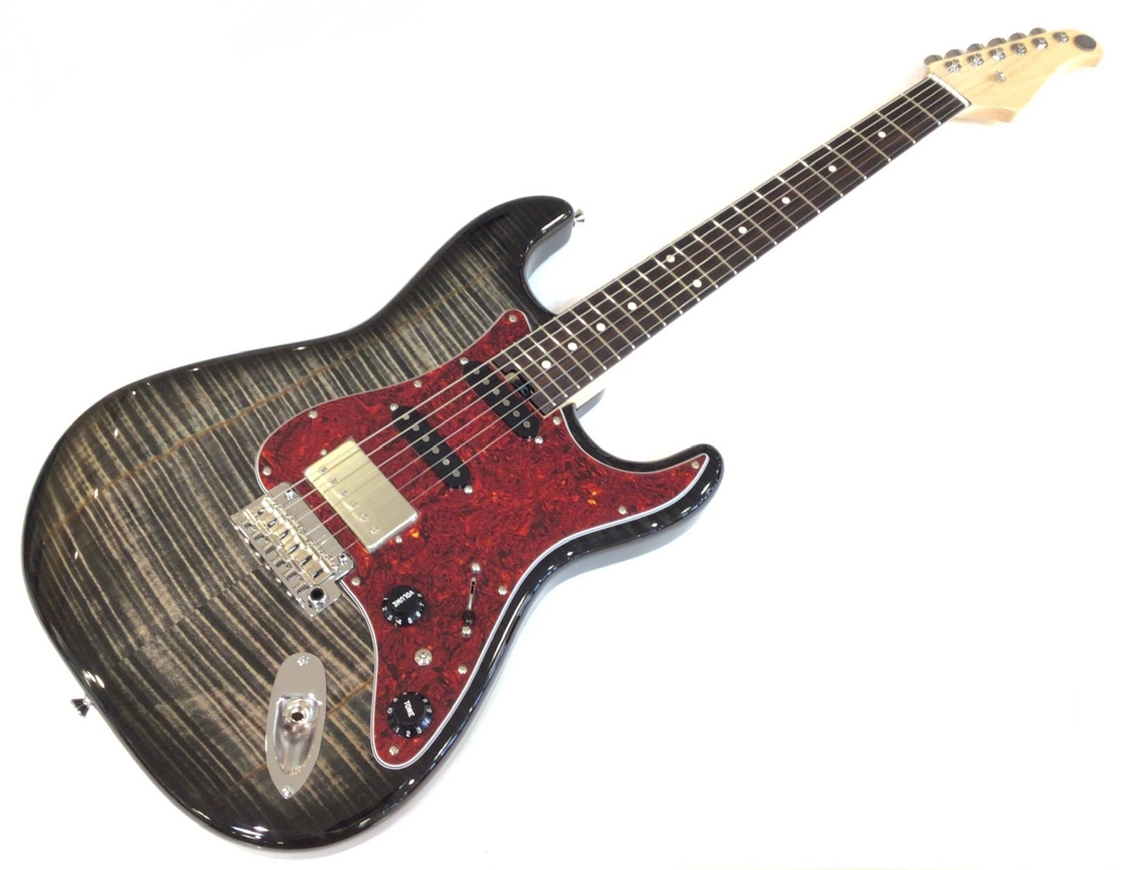 Kz Guitar Works ST Trad 22 SSH7 / See Through Black【5Aフレイム