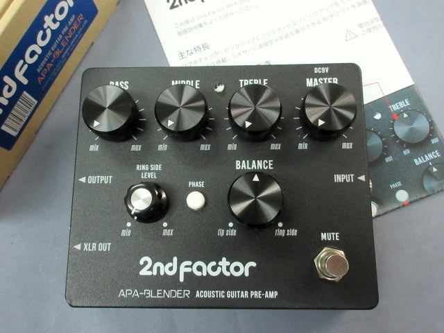 2nd Factor APA-BLENDER Acoustic Guitar Pre-Amp （新品）【楽器検索