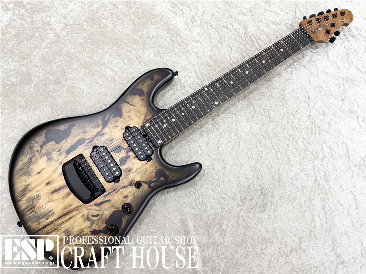 MUSIC MAN Jason Richardson Cutlass 7 / Buckeye Burl Natural（新品