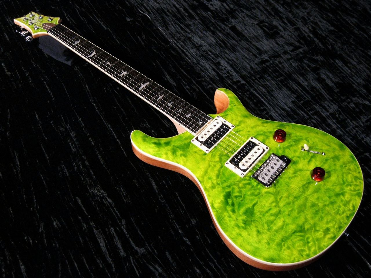 PRS SE Custom 24 Quilt Eriza Verde ケース付き Paul Reed Smith(PRS) SE Custom 24 Quilt Package / Eriza Verde