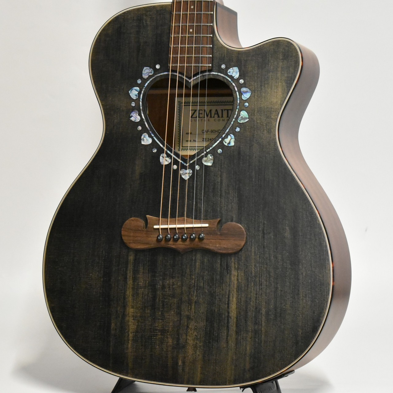 Zemaitis CAF-90HCW Denim Black Abalone 【スプルース×サペリ