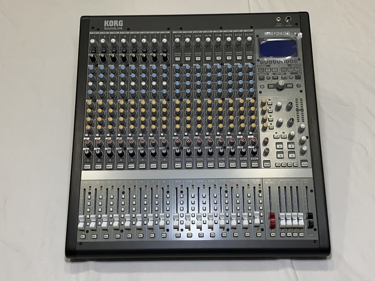 KORG MW-2408 BK 24チャンネル ハイブリッド/アナログミニ