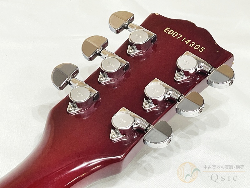 Edwards E-SA-125-LTS セミアコースティックギター 赤 Edwards E-SA