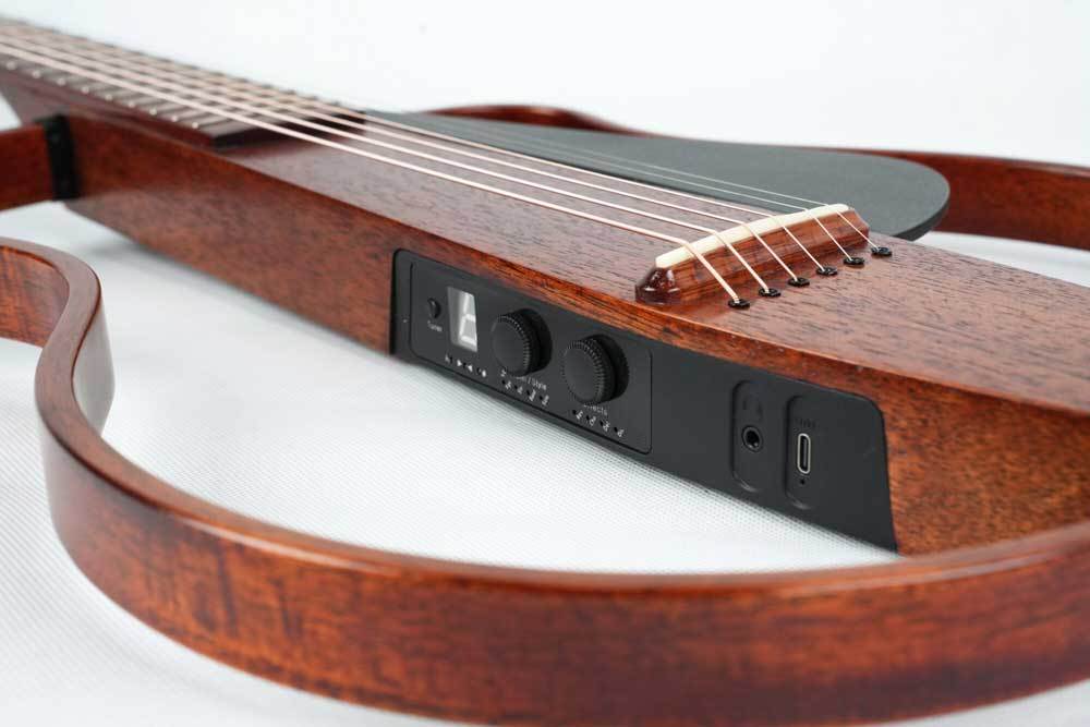 NATASHA NBSG Mahogany Steel Smart Guitar《サイレントギター