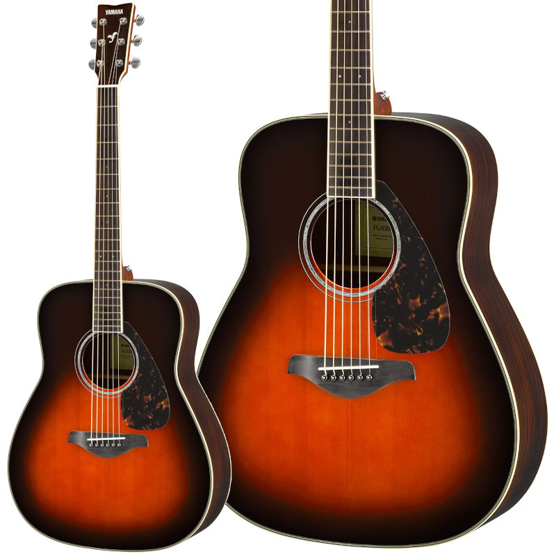 YAMAHA FG830 -Tobacco Brown Sunburst- 【エントリーモデル】【店頭未