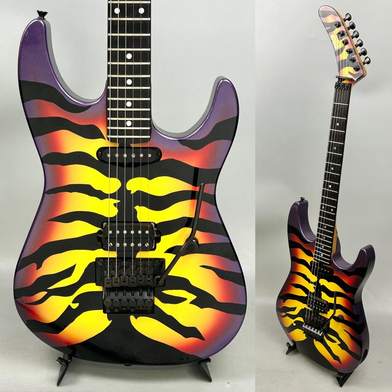 ジョージリンチ・パープルタイガー柄 エレキギター ジョージリンチ・パープルタイガー柄 エレキギター