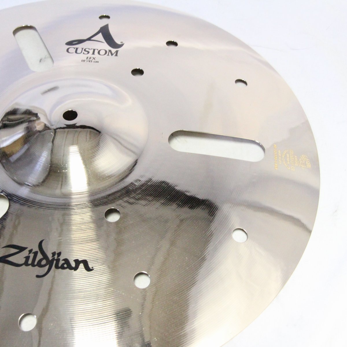Zildjian A.Custom EFX 18インチ 1218g Aカスタム 穴開き