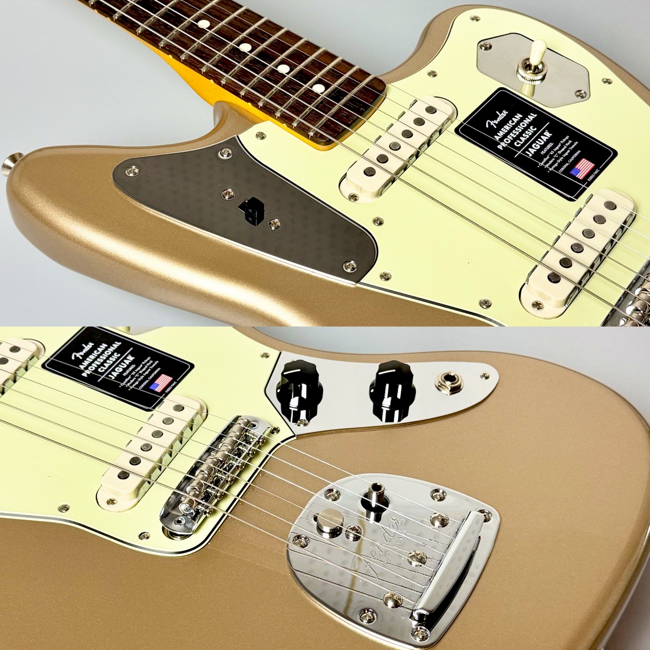Fender American Professional Classic Jaguar -Faded Firemist Gold