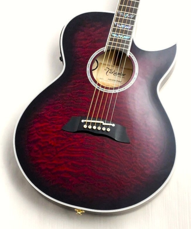 ギター TaCMaN Takamine CUSTOM TSP178AC Quilt FL Crimson Red【限定1本】【渋谷