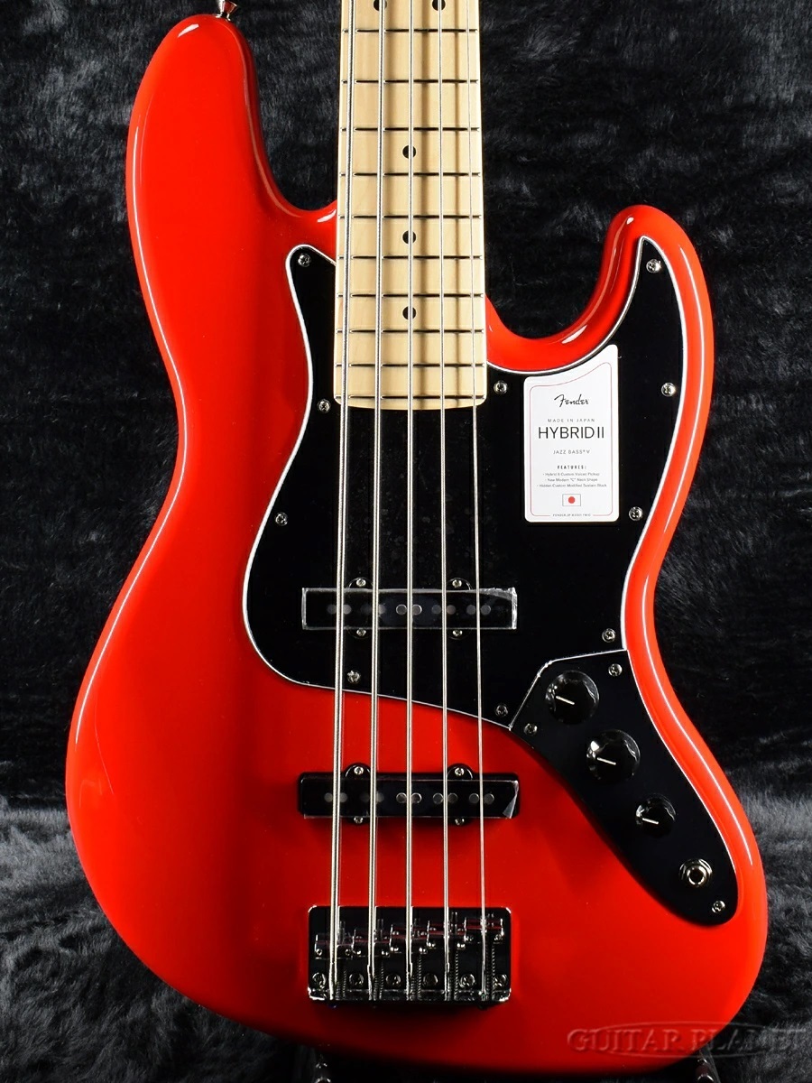 Fender Made In Japan Hybrid II Jazz Bass V -Modena Red / Maple