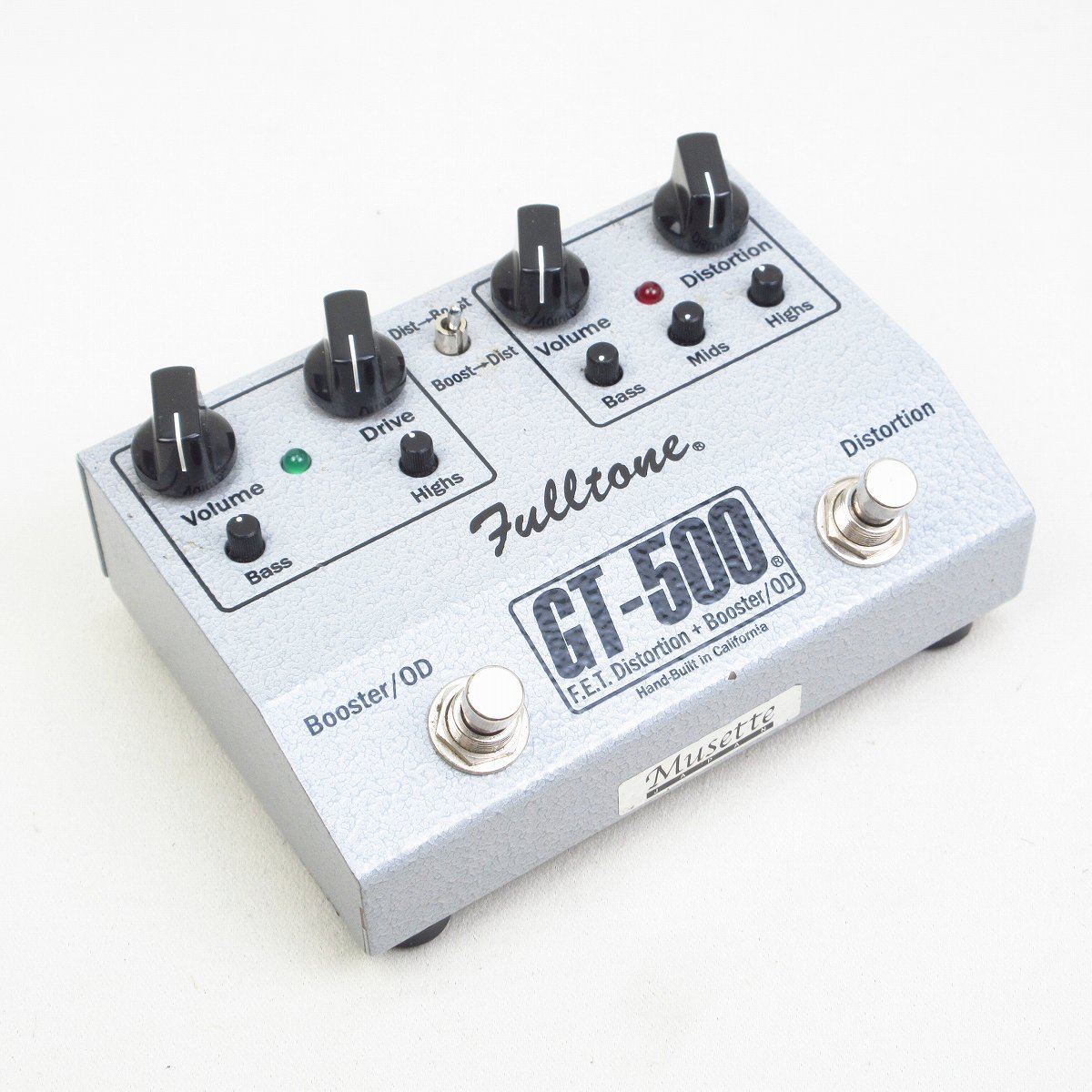 Fulltone GT-500 V1 F.E.T. Distortion + Booster/OD ディストーション