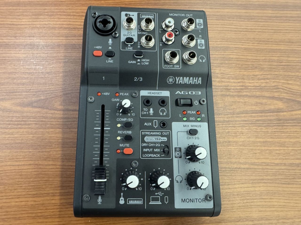YAMAHA AG03 MK2 Black（ブラック） 配信用ミキサー ウェブ