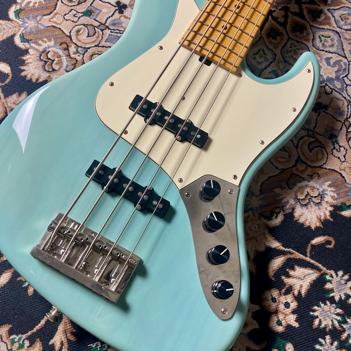 Sadowsky NYC Vintage 5 String J Bass (Transparent Sonic Blue) 2014