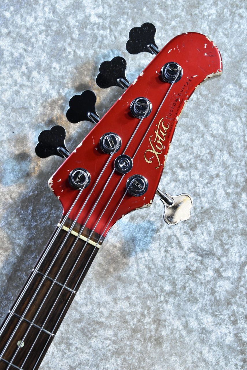 Xotic XJ-1T 5st Heavy Aged-Alder Body -Dark Candy apple red