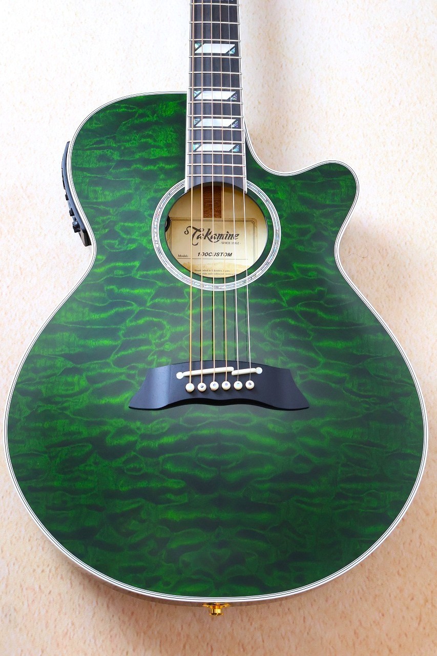 Takamine 【薄胴・限定品】CTM TSP178AC Quilt Green #63050290 【送料