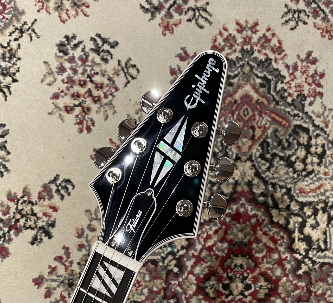 Epiphone 【凄まじいオーラ!】Futura Flying V Custom, Quicksilver