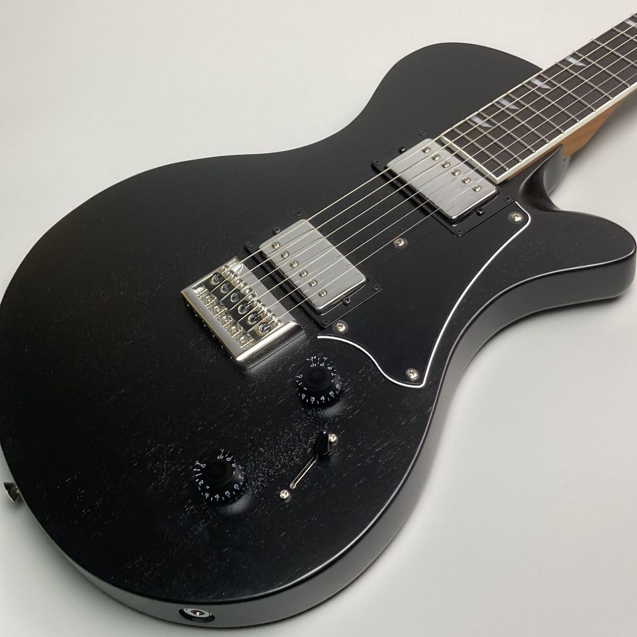 エレキギター ブラック ハムバッカー RYOGA HORNET Open Pore Black エレキギター ハムバッカー ベイクド