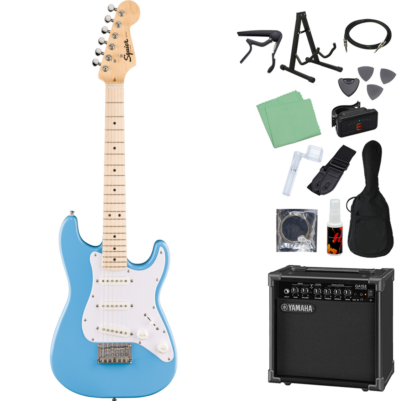 Squier by Fender Mini Stratocaster エレキギター初心者14点セット 
