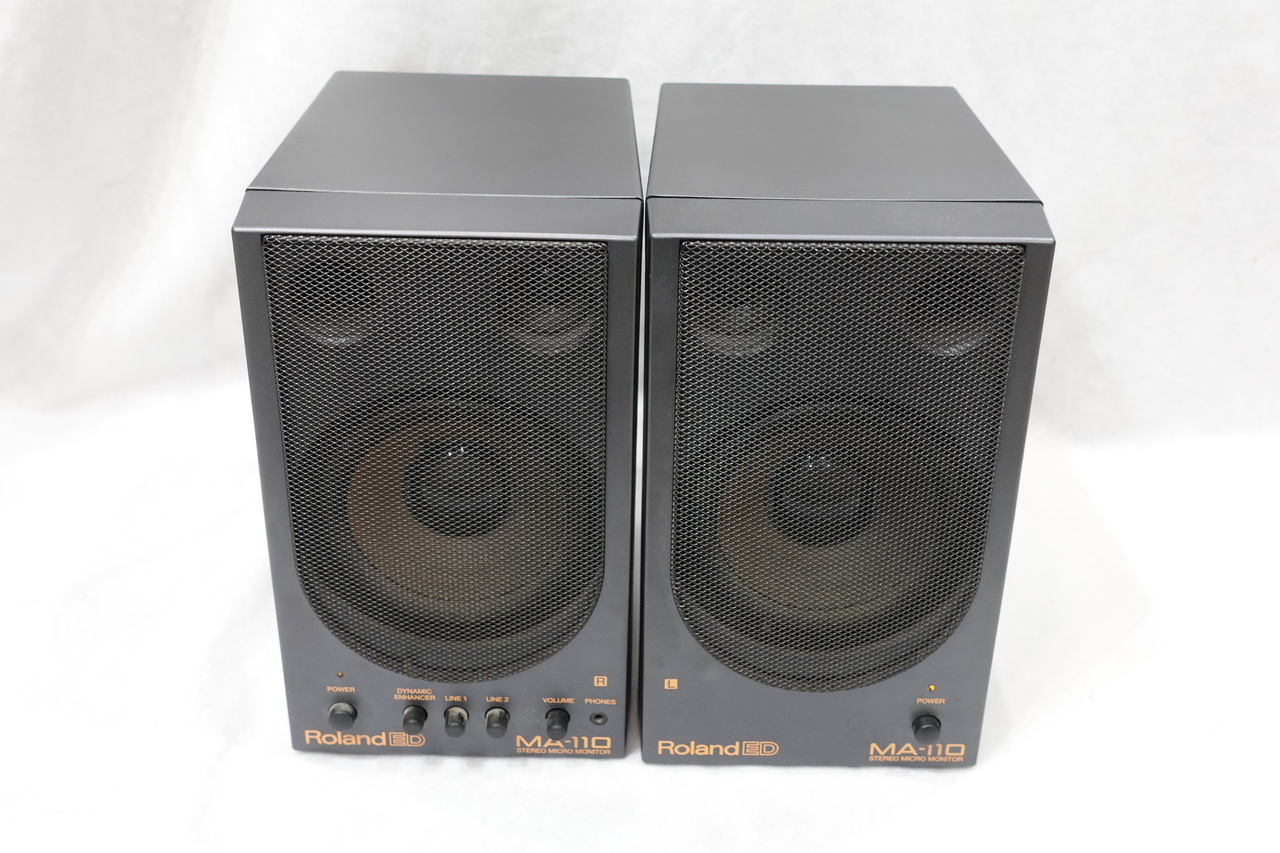 Roland MA-110 アクティブスピーカー Roland MA-110 ペア 小型モニタースピーカー 【ジャンク!】（中古