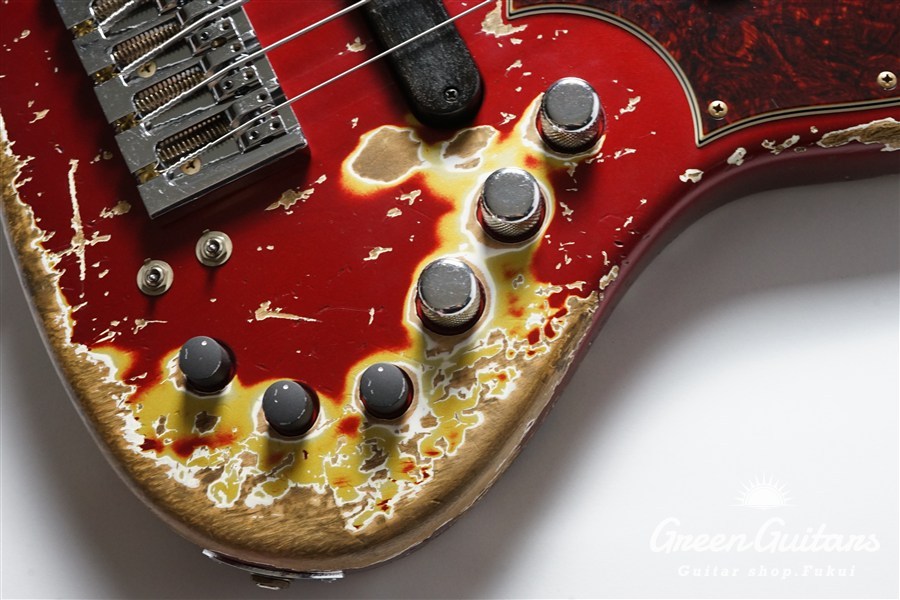 Xotic XJ-1T 5st - Dark Candy Apple Red / Super Heavy Aged / Alder
