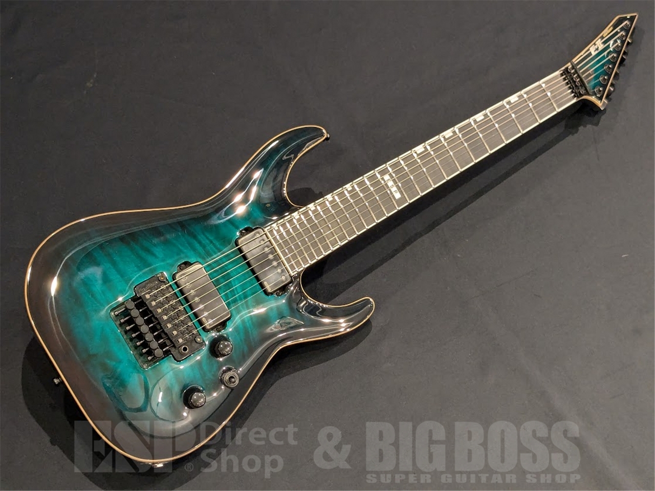 E-II HORIZON FR-7 QM / Black Turquoise Burst （新品/送料無料