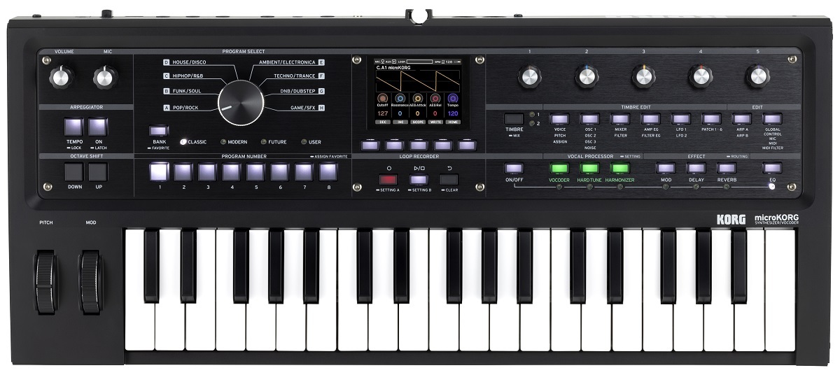 【値下げ！限定カラー・美品】KORG microKORG2 MBK 数量限定品] KORG microKORG2 37鍵盤 MBK (メタリックブラック) 専用