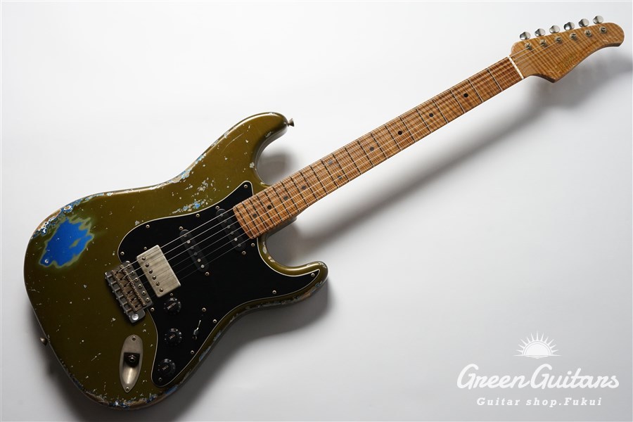 Xotic XSC-2 - Olive Drab over Lake Placid Blue / Heavy Aged