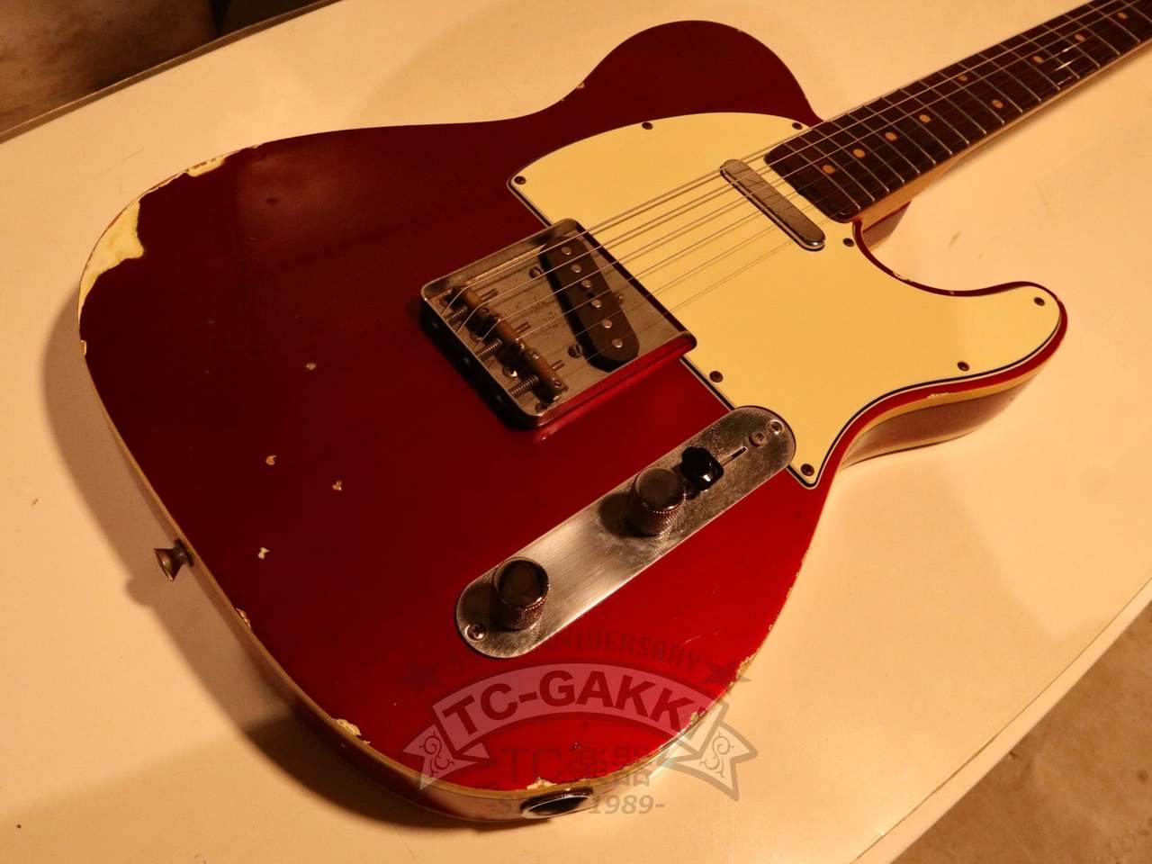 ⭐︎ハードレリック 80s 国産テレキャスターモデル アルニコ ビンテージ PU⭐︎ Fender 1962 Custom Telecaster Refinish Candy Apple Red