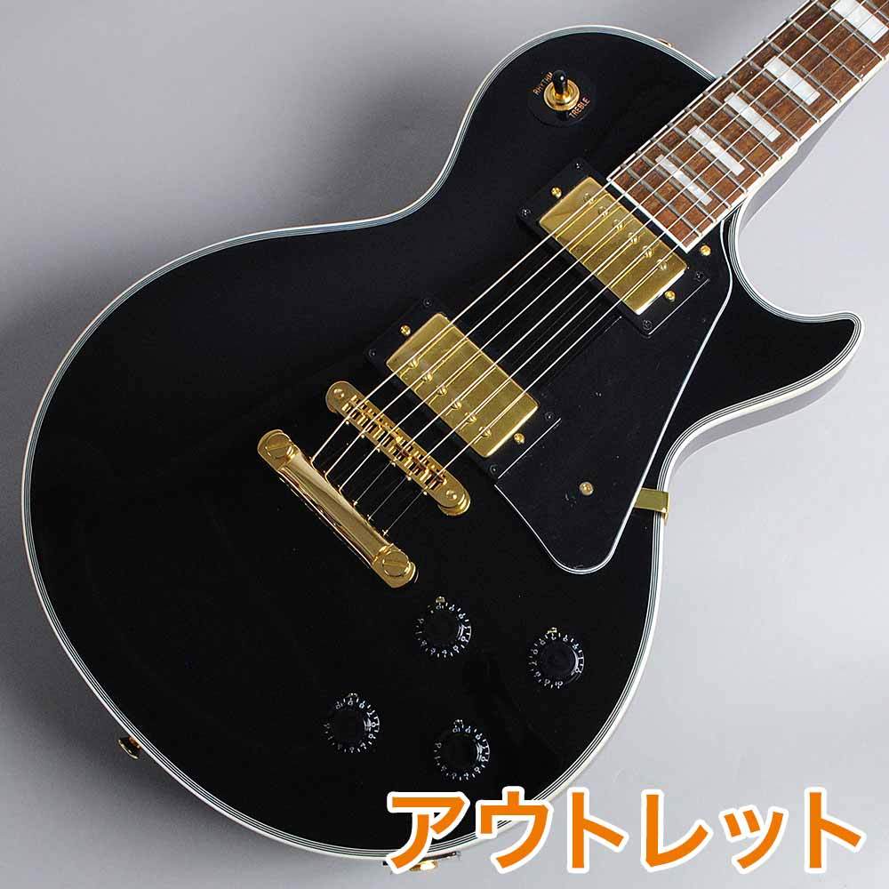 Burny SRLC55 Black Electric Guitar Les Paul Custom Type
