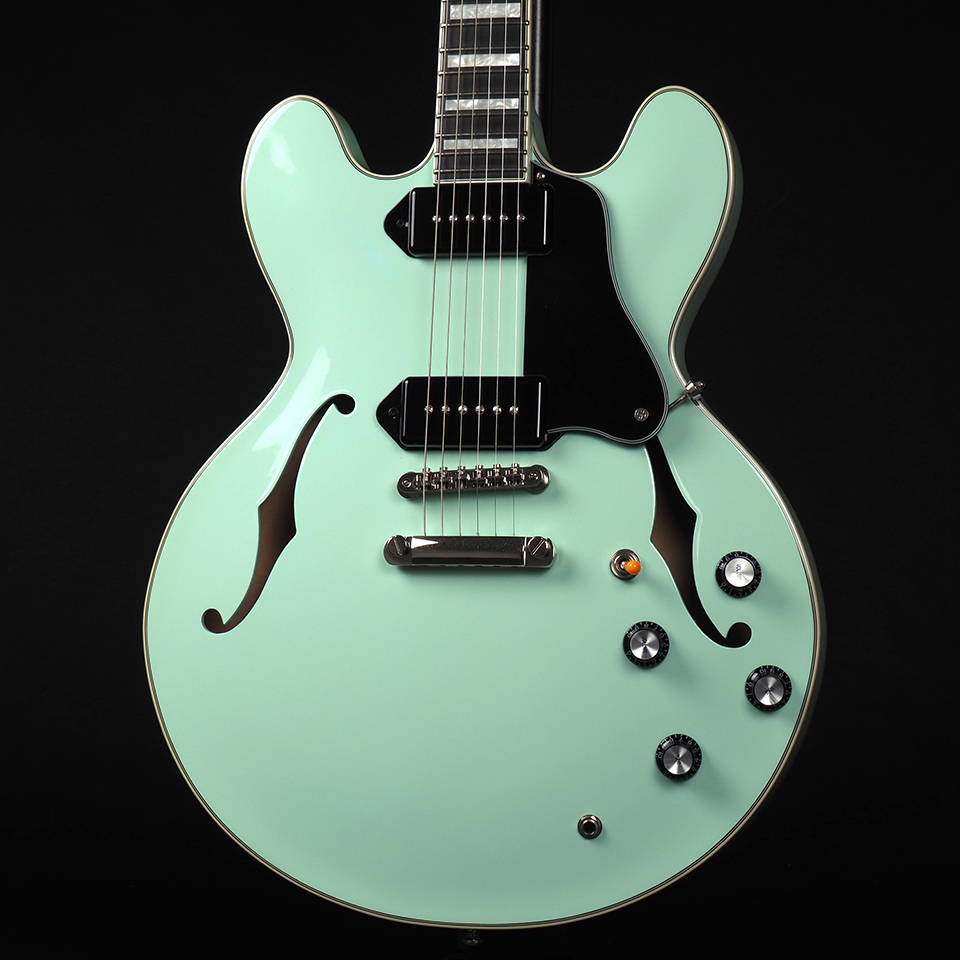 Seventy Seven Guitars EXRUBATO-ZEBRA FINCH SFG ~Surf Green