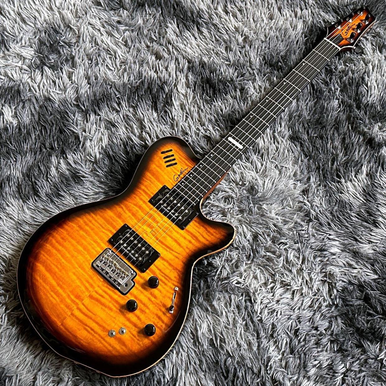 Godin LGXT Cognac Burst Flame AA 【特価】（新品特価/送料無料
